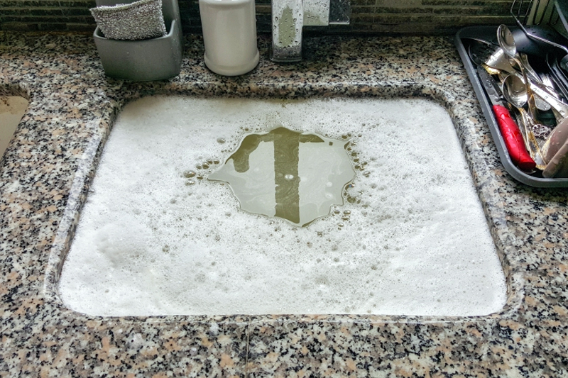 clogged sink