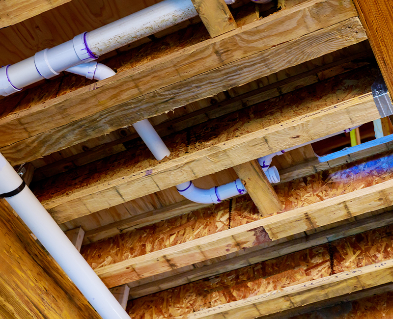 Image of Rough-In Plumbing in a New Construction