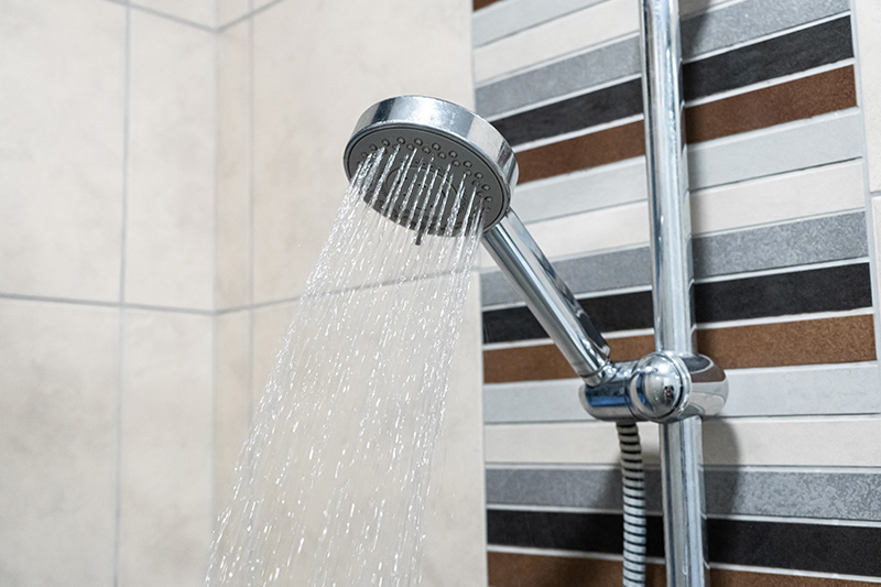 image of a working showerhead